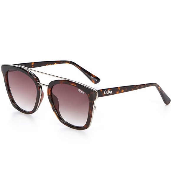 NWT Quay Australia Sweet Dreams Sunglasses Tortoise Brown Fade Oversized - Picture 4 of 8